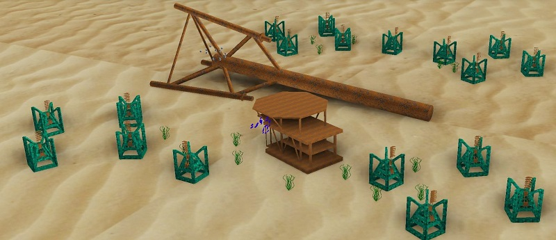 An Integrated Rigs to Reefs subsea layout