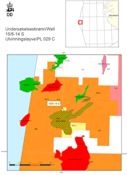 Exploration well 15/6-14 S in license PL029C in the Norwegian North Sea Exploration well 15/6-14 S in license PL029C in the Norwegian North Sea