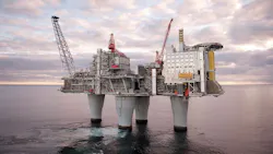 Troll A platform in the North Sea Troll A platform in the North Sea