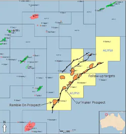 AC/P50 and AC/P51 permits in the Ashmore Cartier basin offshore northwest Australia AC/P50 and AC/P51 permits in the Ashmore Cartier basin offshore northwest Australia