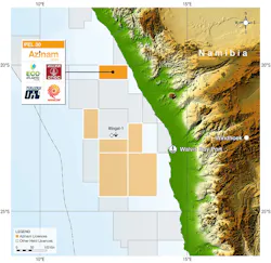 PEL 30 block in the Walvis basin offshore Namibia PEL 30 block in the Walvis basin offshore Namibia