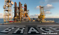 Brage platform offshore Norway Brage platform offshore Norway