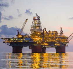 Thunder Horse platform in the deepwater Gulf of Mexico Thunder Horse platform in the deepwater Gulf of Mexico