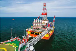 Wellhead platform at the Yury Korchagin field in the Russian sector of the Caspian Sea Wellhead platform at the Yury Korchagin field in the Russian sector of the Caspian Sea