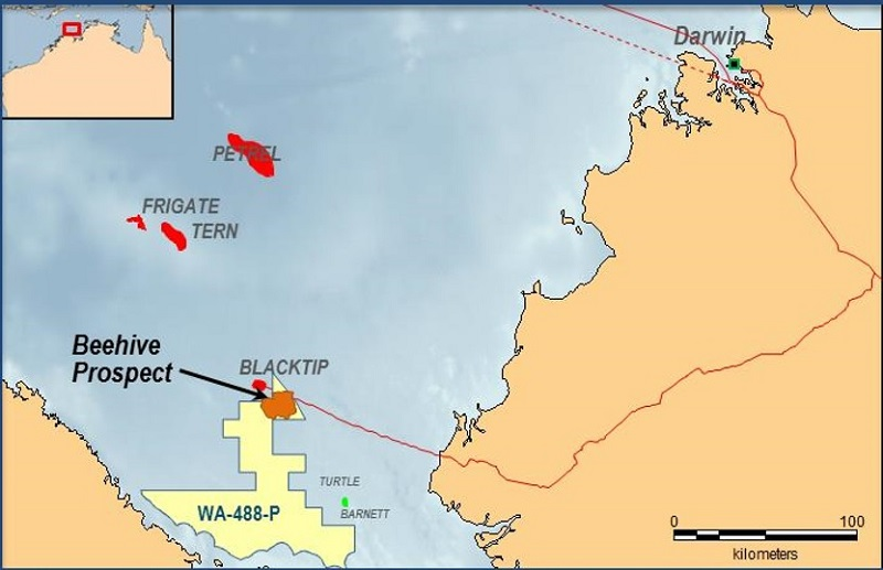 Beehive prospect offshore northwest Australia