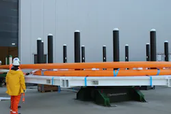 The Airborne Oil & Gas TCP Jumper for Total being spooled The Airborne Oil & Gas TCP Jumper for Total being spooled