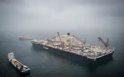 Allseas’ multi-purpose construction vessel Pioneering Spirit Allseas’ multi-purpose construction vessel Pioneering Spirit