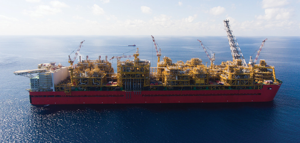 The 488-m (1,600-ft) long Prelude FLNG vessel is stationed 475 km (295 mi) north-north east of Broome in Western Australia.
