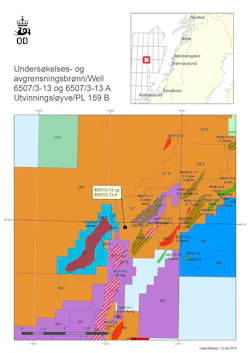 Exploratory well 6507/3-13 and appraisal well 6507/3-13 A in production license 159 B in the Norwegian Sea Exploratory well 6507/3-13 and appraisal well 6507/3-13 A in production license 159 B in the Norwegian Sea