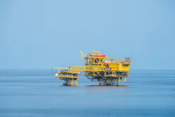 Alpha and Beta platforms on the Bualuang field offshore Thailand. Alpha and Beta platforms on the Bualuang field offshore Thailand.