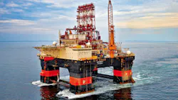 The semisubmersible Scarabeo 9 is heading to the Black Sea offshore Romania. The semisubmersible Scarabeo 9 is heading to the Black Sea offshore Romania.