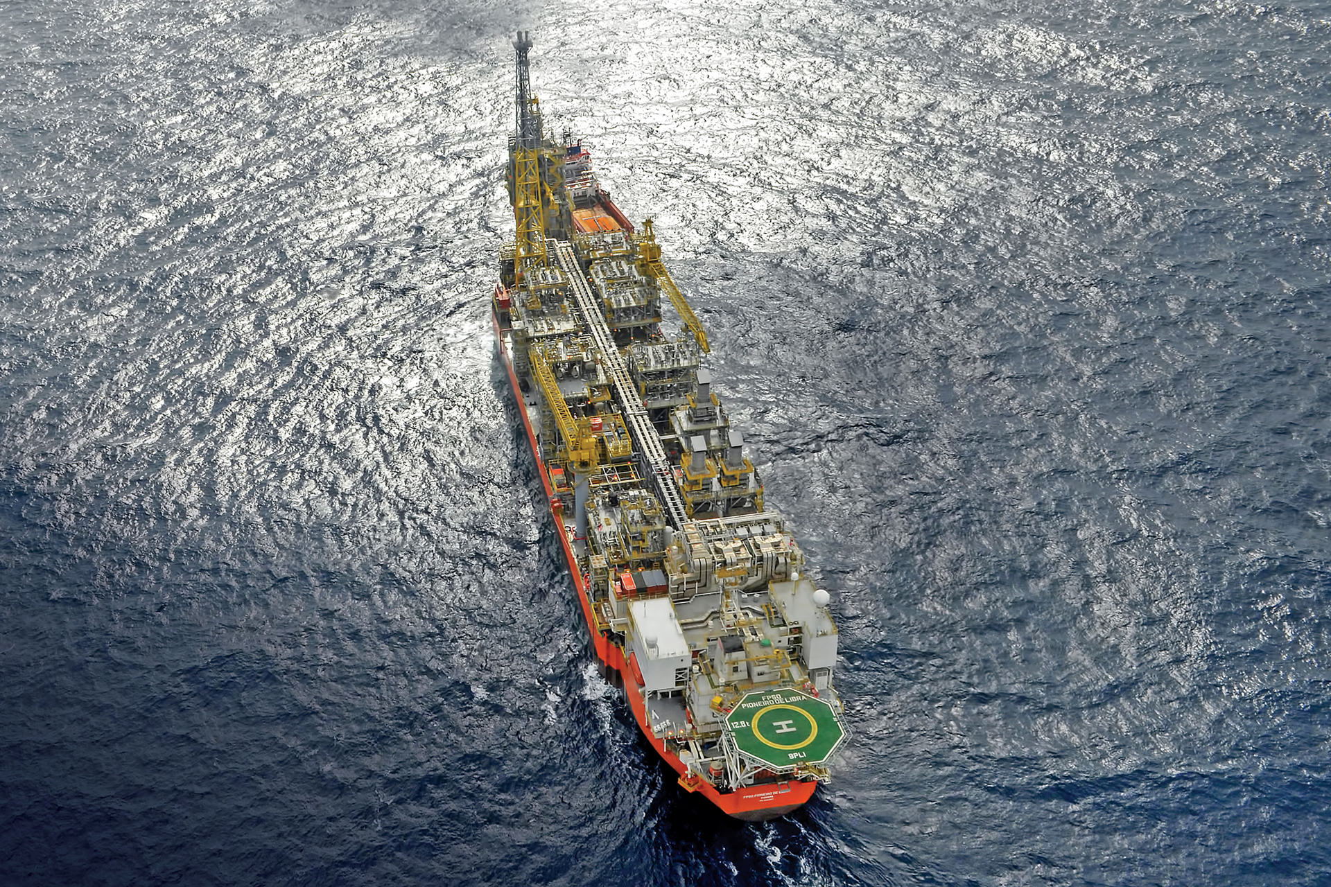 The FPSO Pioneiro de Libra is still producing oil under an extended test on the Mero field in the deepwater Libra block in the Santos basin. (Courtesy Teekay)