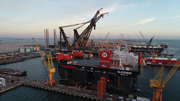 The semisubmersible crane vessel Sleipnir is named after the Norse God Odin&rsquo;s eight-legged stallion.