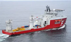 The construction support vessel Far Sentinel operates offshore Mexico. The construction support vessel Far Sentinel operates offshore Mexico.