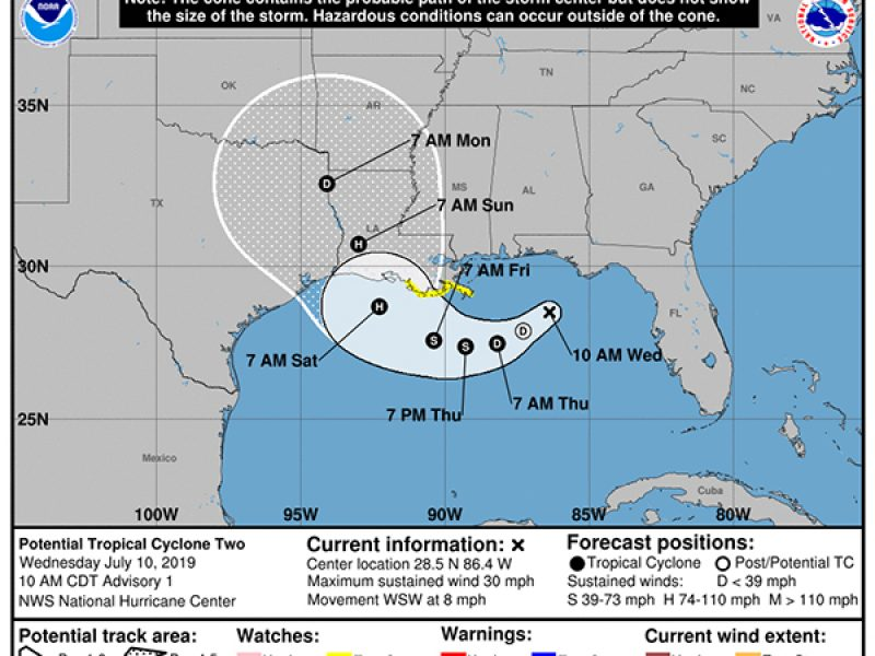 Potential Tropical Cyclone Two 07 10 2019 5d2645ef7ffe2