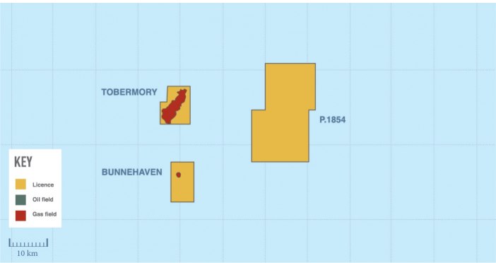 The Lyon exploration well was drilled in license P1854 west of Shetland.