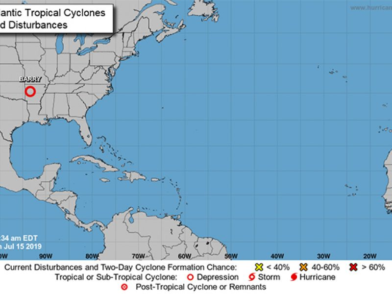 Tropical Depression Barry 07 15 2019 5d2ce610a9787
