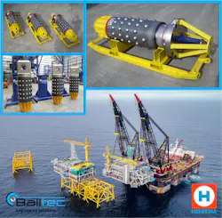 The company will supply 18 LiftLOK ball and taper lifting connectors to lift 30-in. diameter conductors during removal of a jacket in a single lift operation. The company will supply 18 LiftLOK ball and taper lifting connectors to lift 30-in. diameter conductors during removal of a jacket in a single lift operation.