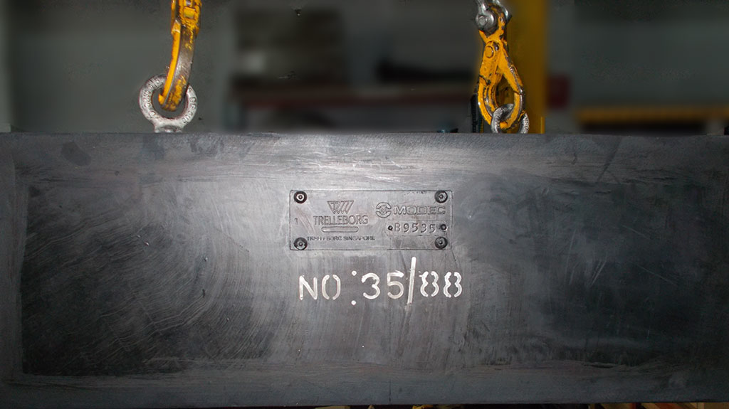 Delivery of the elastomeric bearings began in July.