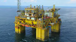 The Gumusut-Kakap Semi FPS has a rated production capacity of 165,000 b/d. The Gumusut-Kakap Semi FPS has a rated production capacity of 165,000 b/d.