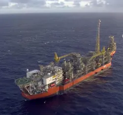 The FPSO Pioneiro de Libra is producing oil under an extended test on the Mero field in the deepwater Libra block in the Santos basin. The FPSO Pioneiro de Libra is producing oil under an extended test on the Mero field in the deepwater Libra block in the Santos basin.