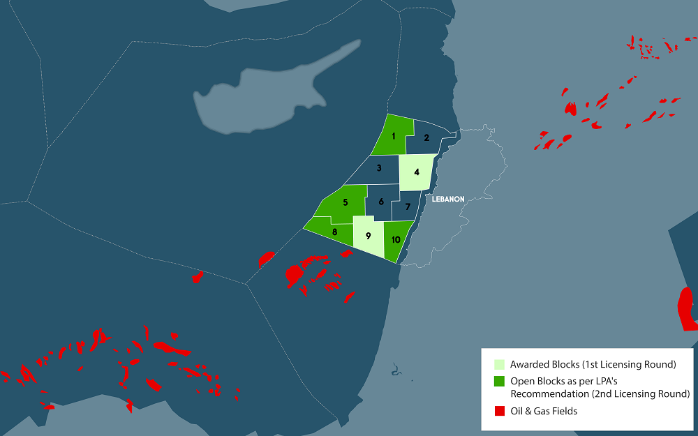 Prospects mapped in Lebanon share the same trends as those discoveries in the Eastern Mediterranean.