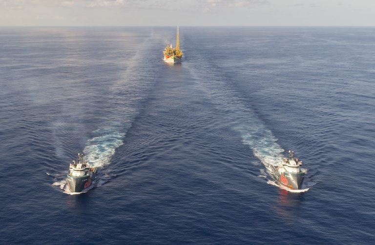 The FPSO Liza Destiny arrived in Guyana after a 42-day journey from Keppel Shipyard in Singapore.