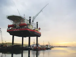 The Kikuyu is a K-Class self-elevating, self-propelled jackup barge. The Kikuyu is a K-Class self-elevating, self-propelled jackup barge.