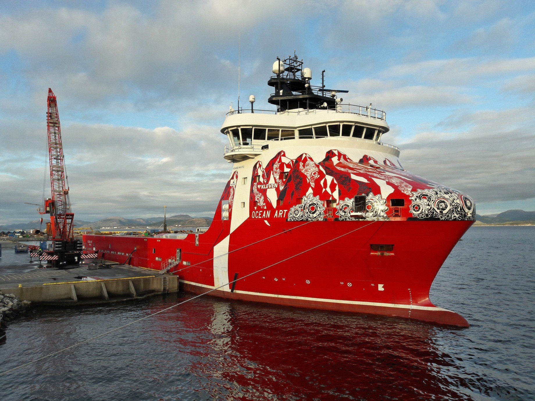 The Ocean Art is one of two Atlantic Offshore supply vessels to be upgraded with a W&auml;rtsil&auml; hybrid package.