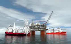 A simplified and standardized design for the Argos semisubmersible platform has enabled BP to reduce the overall cost on the Mad Dog 2 project by about 60%. A simplified and standardized design for the Argos semisubmersible platform has enabled BP to reduce the overall cost on the Mad Dog 2 project by about 60%.