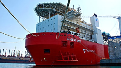 The Global 1201 is a multi-purpose DP-2 heavy-lift and pipelay vessel.