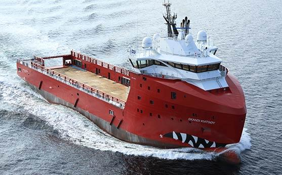 The platform supply vessel Skandi Kvits&oslash;y.
