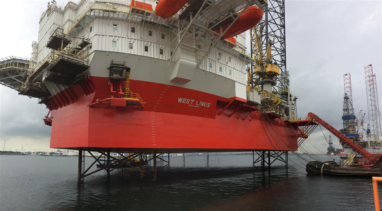 The jackup West Linus will drill and complete eight production wells on the Tor II field development in the southern Norwegian North Sea.