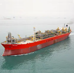 The FPSO Polvo operates on the Polvo field in block BM-C-8 of the Campos basin offshore Brazil. The FPSO Polvo operates on the Polvo field in block BM-C-8 of the Campos basin offshore Brazil.