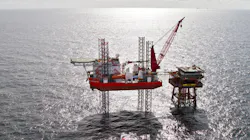 The self-propelled self-elevating accommodation jackup barge GMS Endurance. The self-propelled self-elevating accommodation jackup barge GMS Endurance.