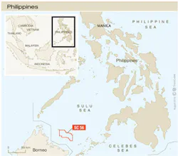 Location of SC 56 in the Sulu Sea offshore the Philippines. Location of SC 56 in the Sulu Sea offshore the Philippines.