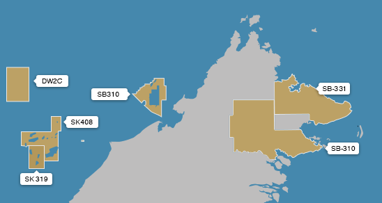 Location of the SK408 PSC offshore Malaysia.
