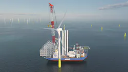 Japan Marine United Corp. is expected to deliver the wind turbine installation vessel in 2022. Japan Marine United Corp. is expected to deliver the wind turbine installation vessel in 2022.