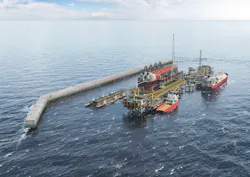 The Greater Tortue/Ahmeyim LNG project is located on the maritime border of Mauritania and Senegal. The Greater Tortue/Ahmeyim LNG project is located on the maritime border of Mauritania and Senegal.