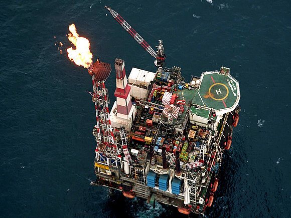 The Magnus platform in the UK northern North Sea.