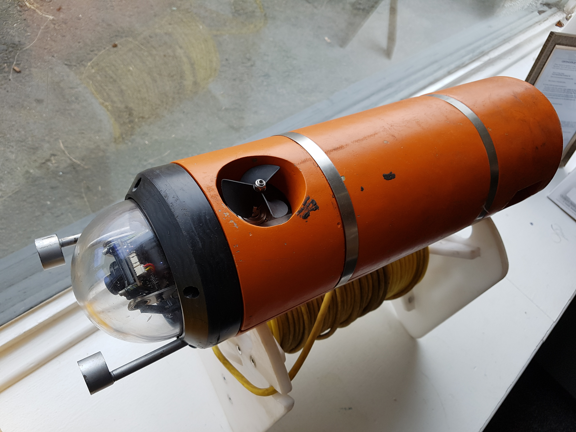 Micro ROV for tank inspection.