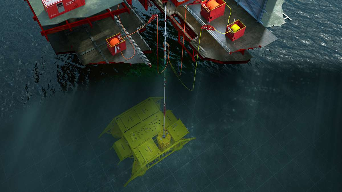 The main advantage with this concept is that the system is kept subsea and not taken onboard the rig.