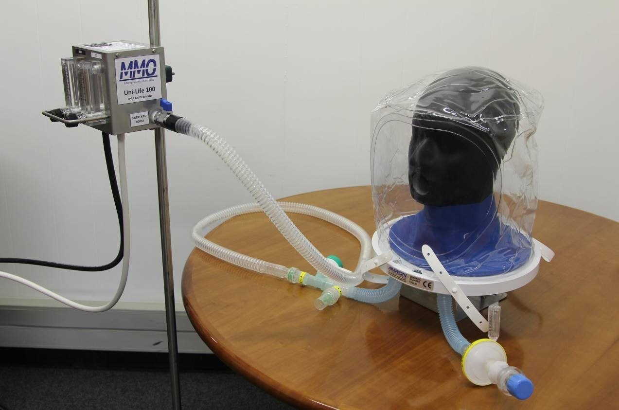 The CPAP ventilator system, Uni-Life 100.