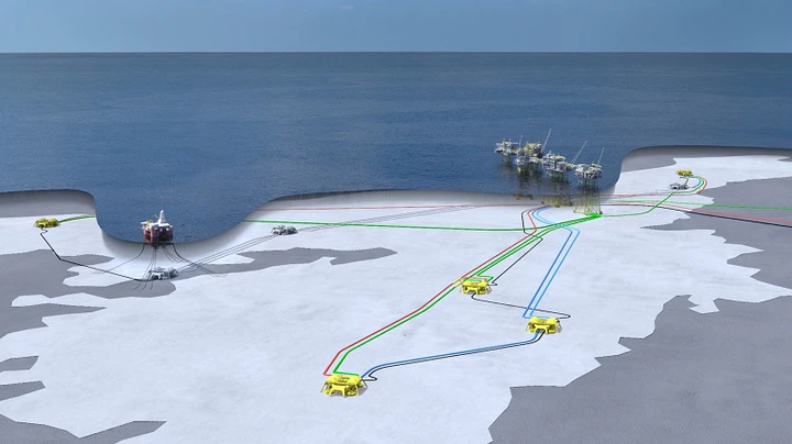 Subsea layout of Johan Sverdrup Phase 2.