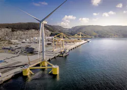 ABS has classed the world’s largest floating wind turbine, the WindFloat Atlantic. ABS has classed the world’s largest floating wind turbine, the WindFloat Atlantic.