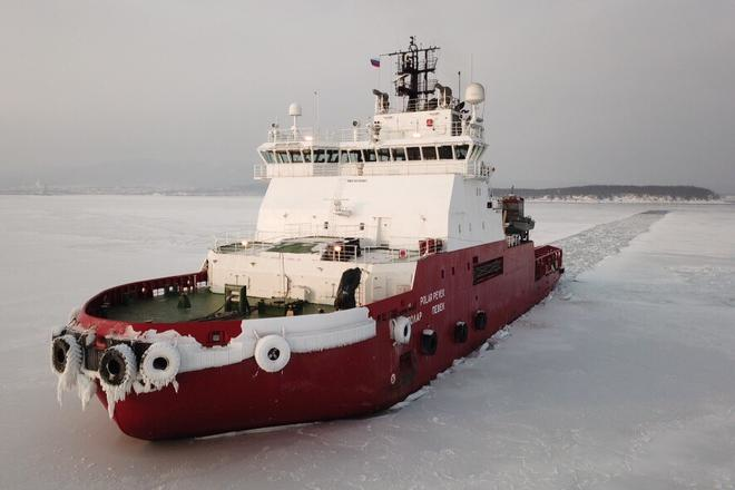 The icebreaker Polar Pevek.
