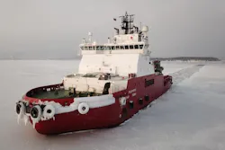 The icebreaker Polar Pevek. The icebreaker Polar Pevek.