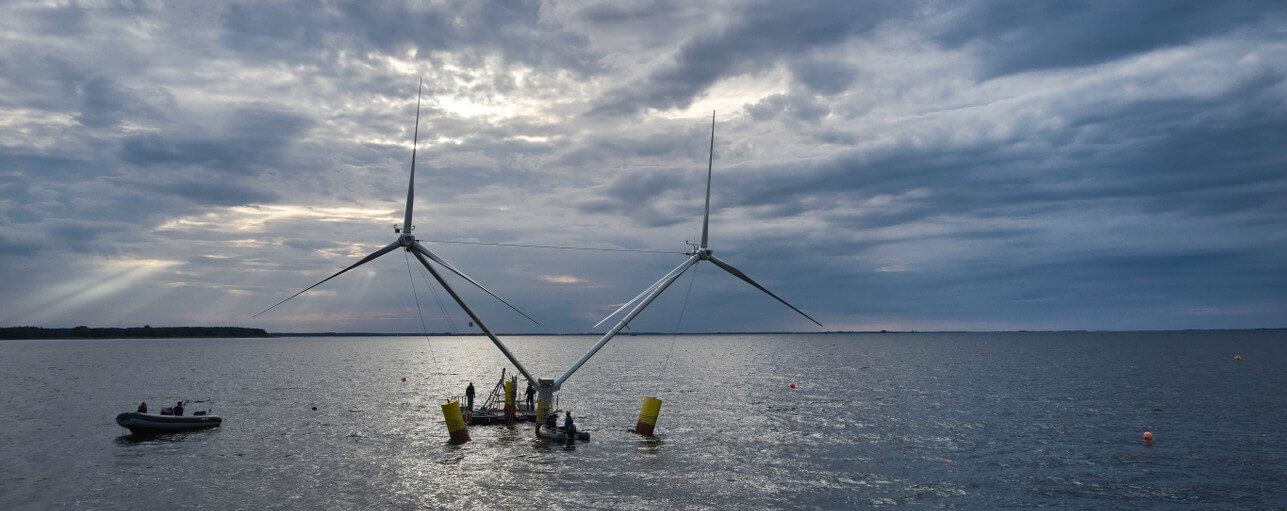 The floating wind turbine concept nezzy&sup2; allows for a rated power of 15 MW.