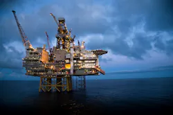 The Gina Krog platform in the Norwegian North Sea. The Gina Krog platform in the Norwegian North Sea.