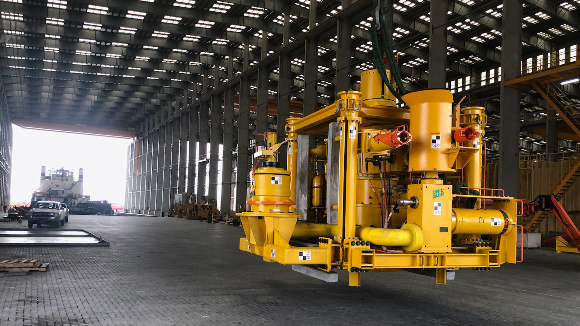 The Dril-Quip team performed dockside testing on the HXT at C-Port in Port Fourchon, Louisiana, before transferring the unit to a vessel for installation offshore.